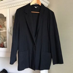 Black cotton summer blazer with front pockets!!